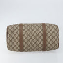 GUCCI GG Supreme Boston Bag PVC Beige Gold Auth ep11590-5