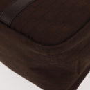 Christian Dior Trotter Canvas Hand Bag Brown Gold Auth ep11591-16