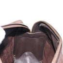 Christian Dior Trotter Canvas Hand Bag Brown Gold Auth ep11591-19