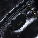 GUCCI Bamboo Body Bag Enamel Black Gold 007 2113 0127 Auth ep11592-18