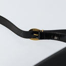 GUCCI Bamboo Body Bag Enamel Black Gold 007 2113 0127 Auth ep11592-8