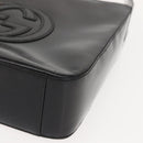 GUCCI Soho Shoulder Bag Enamel Black Auth ep11593-11