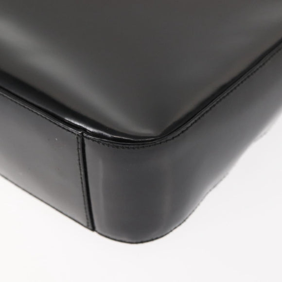 GUCCI Soho Shoulder Bag Enamel Black Auth ep11593