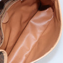 CELINE Macadam Canvas Shoulder Bag PVC Brown Gold Auth ep11596-10