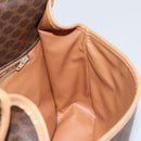 CELINE Macadam Canvas Shoulder Bag PVC Brown Gold Auth ep11596-19