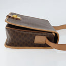 CELINE Macadam Canvas Shoulder Bag PVC Brown Gold Auth ep11596-3