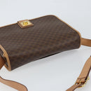 CELINE Macadam Canvas Shoulder Bag PVC Brown Gold Auth ep11596-6