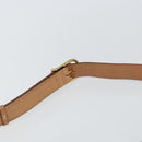 CELINE Macadam Canvas Shoulder Bag PVC Brown Gold Auth ep11596-8