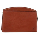 LOUIS VUITTON Epi Trousse Crete Pouch Brown M48403 LV Auth ep11597-1