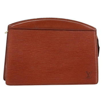 LOUIS VUITTON Epi Trousse Crete Pouch Brown M48403 LV Auth ep11597