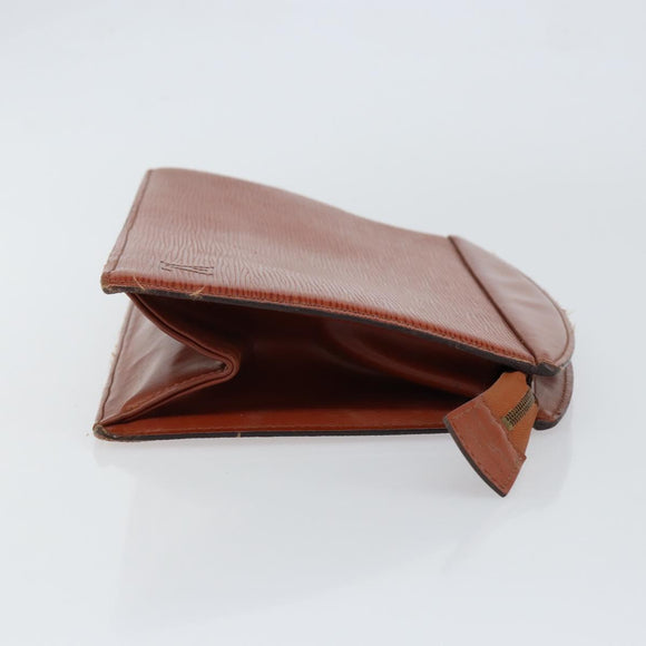 LOUIS VUITTON Epi Trousse Crete Pouch Brown M48403 LV Auth ep11597