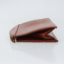LOUIS VUITTON Epi Trousse Crete Pouch Brown M48403 LV Auth ep11597-4