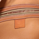 CELINE Macadam Canvas Hand Bag PVC Leather Brown Gold Auth ep11600-18