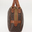 CELINE Macadam Canvas Hand Bag PVC Leather Brown Gold Auth ep11600-3