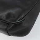 GUCCI Bamboo Hand Bag Leather Black Gold 001 2123 1638 Auth ep11605-16