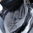 GUCCI Bamboo Hand Bag Leather Black Gold 001 2123 1638 Auth ep11605-11