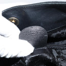 GUCCI Bamboo Hand Bag Leather Black Gold 001 2123 1638 Auth ep11605-12