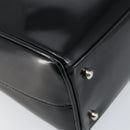 GUCCI Soho Hand Bag Enamel Black Silver 000 2058 0505 5 Auth ep11607-11