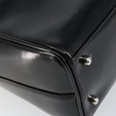 GUCCI Soho Hand Bag Enamel Black Silver 000 2058 0505 5 Auth ep11607-13