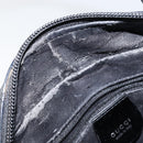 GUCCI Soho Hand Bag Enamel Black Silver 000 2058 0505 5 Auth ep11607-15