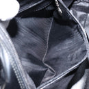 GUCCI Soho Hand Bag Enamel Black Silver 000 2058 0505 5 Auth ep11607-20