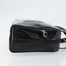 GUCCI Soho Hand Bag Enamel Black Silver 000 2058 0505 5 Auth ep11607-7