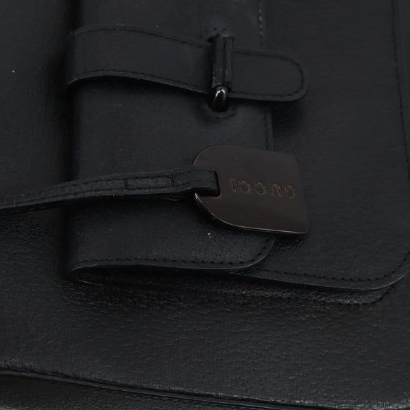 GUCCI Hand Bag Leather 2way Black 000 2058 0308 6 Auth ep11608