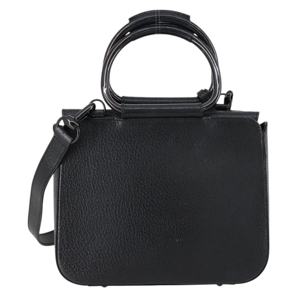 GUCCI Hand Bag Leather 2way Black 000 2058 0308 6 Auth ep11608