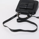 GUCCI Hand Bag Leather 2way Black 000 2058 0308 6 Auth ep11608-7