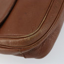 Burberrys Shoulder Bag Leather Gold Brown Auth ep11609-14