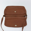 Burberrys Shoulder Bag Leather Gold Brown Auth ep11609-10
