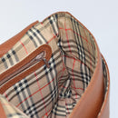 Burberrys Shoulder Bag Leather Gold Brown Auth ep11609-18