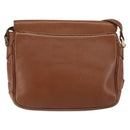 Burberrys Shoulder Bag Leather Gold Brown Auth ep11609-2