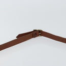 Burberrys Shoulder Bag Leather Gold Brown Auth ep11609-8