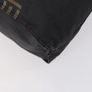 FENDI Tote Bag Nylon Black Silver Auth ep11611-16