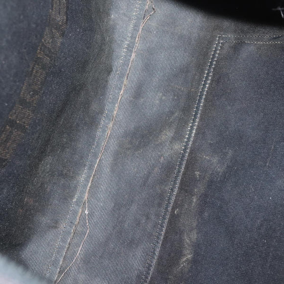 FENDI Tote Bag Nylon Black Silver Auth ep11611