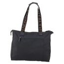 FENDI Tote Bag Nylon Black Silver Auth ep11611-13