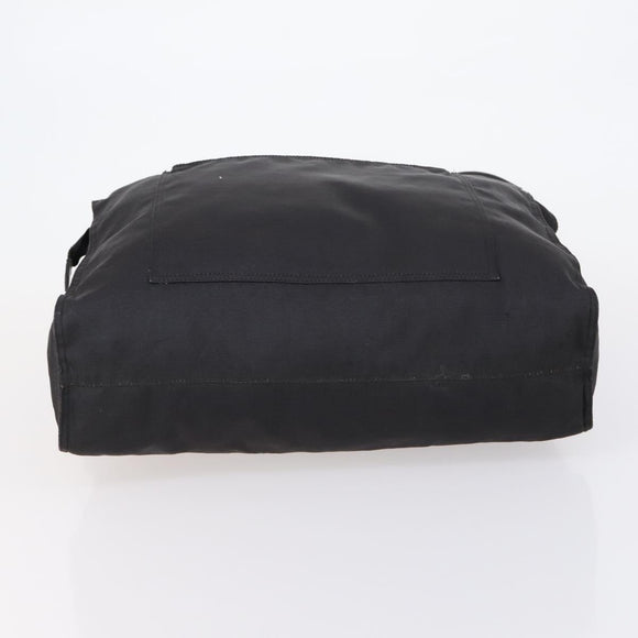 FENDI Tote Bag Nylon Black Silver Auth ep11611