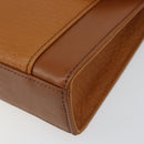 Burberrys Shoulder Bag Leather Gold Brown Auth ep11612-9