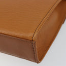 Burberrys Shoulder Bag Leather Gold Brown Auth ep11612-15