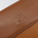 Burberrys Shoulder Bag Leather Gold Brown Auth ep11612-17