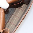 Burberrys Shoulder Bag Leather Gold Brown Auth ep11612-11