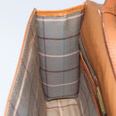 Burberrys Shoulder Bag Leather Gold Brown Auth ep11612-20