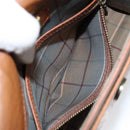Burberrys Shoulder Bag Leather Gold Brown Auth ep11612-12