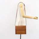 Burberrys Shoulder Bag Leather Gold Brown Auth ep11612-24