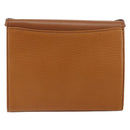 Burberrys Shoulder Bag Leather Gold Brown Auth ep11612-2