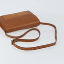 Burberrys Shoulder Bag Leather Gold Brown Auth ep11612-7
