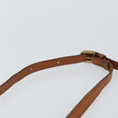 Burberrys Shoulder Bag Leather Gold Brown Auth ep11612-8