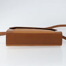 Burberrys Shoulder Bag Leather Gold Brown Auth ep11612-5