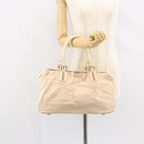 LOUIS VUITTON Monogram Mini Lin Trapeze GM Hand Bag Rose M40064 LV Auth ep11620-22